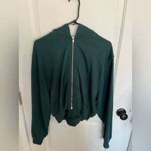 Alo Breakaway Crop Zip-Up Hoodie